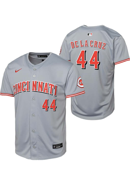 Cincinnati Reds Elly De La Cruz Youth GREY Road Limited Baseball