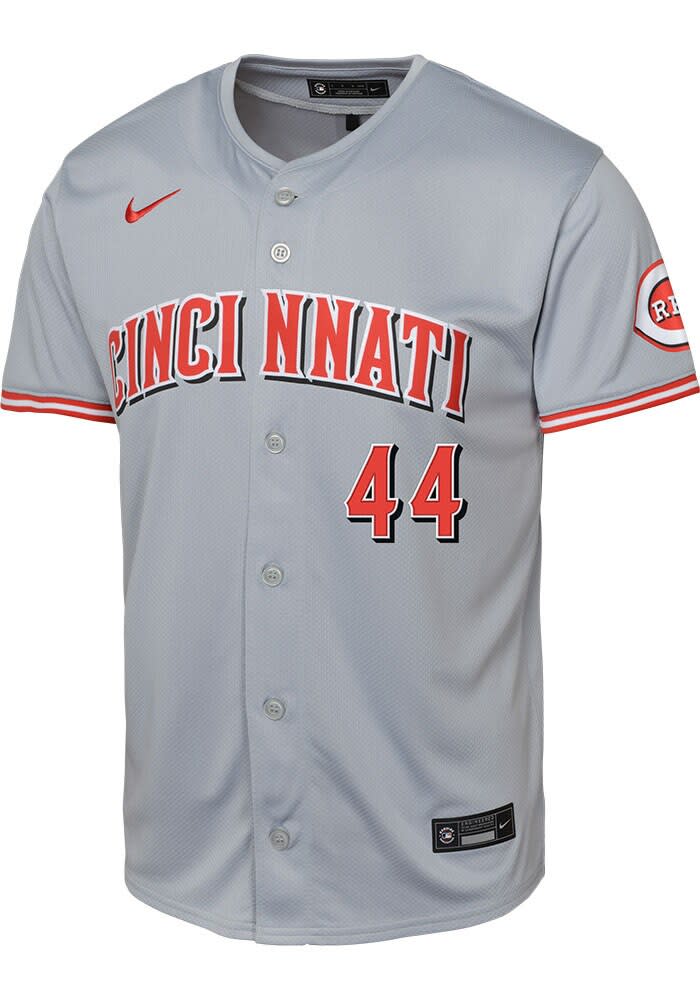 Cincinnati Reds Elly De La Cruz Youth GREY Road Limited