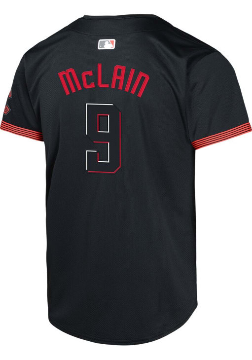 Matt McLain  Nike Cincinnati Reds Youth Black City Connect Limited Jersey