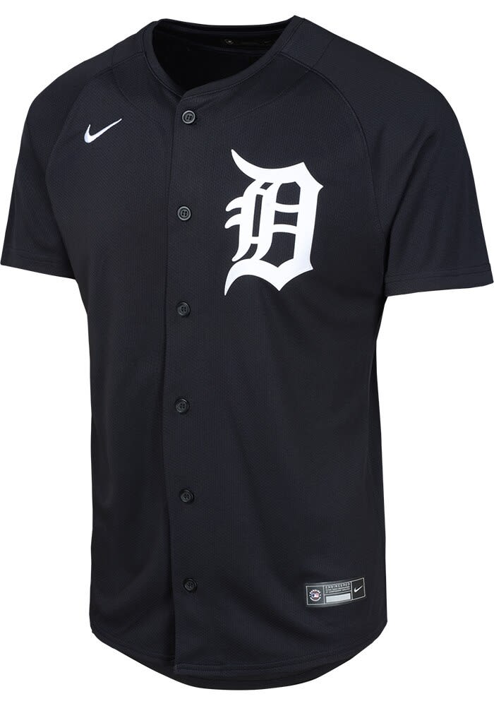 Detroit Tigers Youth NAVY Alt 2 Limited Blank Baseball Jersey