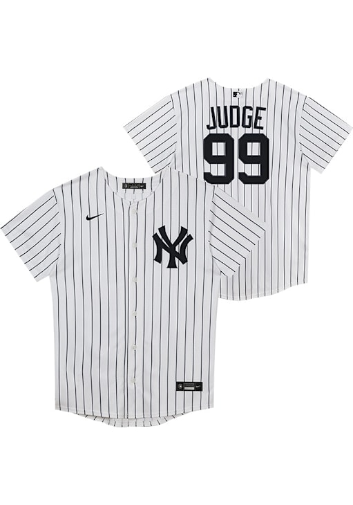 Aaron Judge  New York Yankees Boys White Home Replica Baseball Jersey
