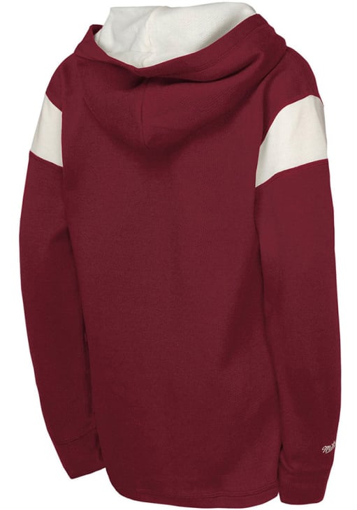 Mitchell and Ness Philadelphia Phillies Youth Maroon Wordmark Lightweight Long Sleeve Hoodie