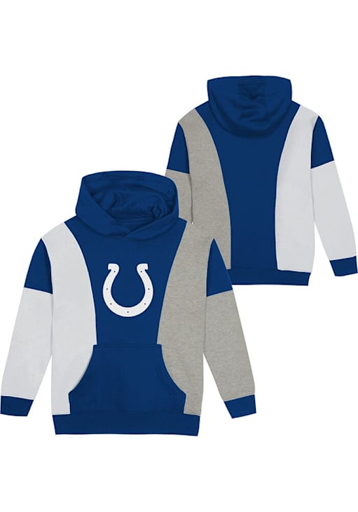 Indianapolis Colts Boys Blue Ace In The Hole Long Sleeve Hooded Sweatshirt