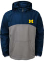 Michigan Wolverines Youth Convex Hooded Sweatshirt - Grey