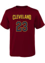 LeBron James Cleveland Cavaliers Youth Player T-Shirt - Maroon