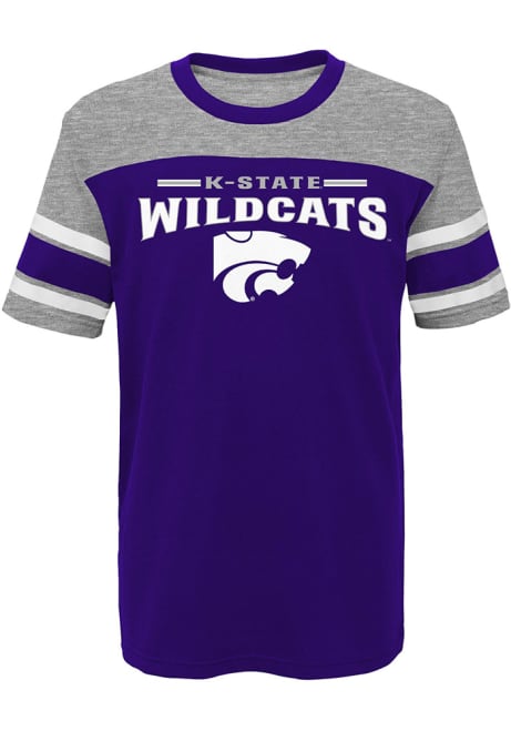 Youth Purple K-State Wildcats Loyalty Short Sleeve Fashion T-Shirt