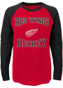 Detroit Red Wings Youth Red Morning Skate T-Shirt