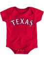 Texas Rangers Baby Red Road Wordmark One Piece