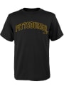 Pittsburgh Pirates Youth Black Road Wordmark T-Shirt