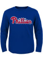 Philadelphia Phillies Toddler Blue Road Wordmark T-Shirt