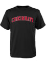 Cincinnati Reds Youth Black Wordmark T-Shirt