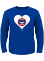 Chicago Cubs Toddler Girls Blue Wordmark T Shirt