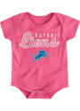 Detroit Lions Baby Pink Big Game One Piece