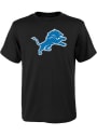 Detroit Lions Youth Black Primary Logo T-Shirt