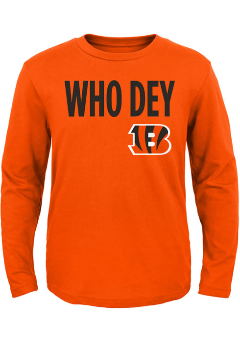 Women's Cincinnati Bengals Long Sleeve Shirt Who Dey 