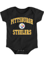 Pittsburgh Steelers Baby Black #1 Design One Piece