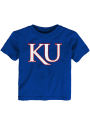 Kansas Jayhawks Toddler Blue Team Logo T-Shirt