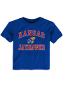Kansas Jayhawks Toddler Blue #1 Design T-Shirt