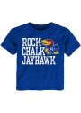 Kansas Jayhawks Toddler Blue Rock Chalk T-Shirt
