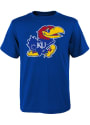 Kansas Jayhawks Youth Blue Jayhawk T-Shirt