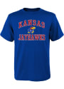 Kansas Jayhawks Youth Blue #1 Design T-Shirt