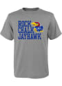 Kansas Jayhawks Youth Grey Rock Chalk T-Shirt