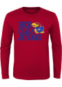 Kansas Jayhawks Youth Red Rock Chalk T-Shirt