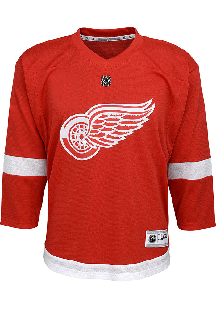 Youth red sales wings jersey