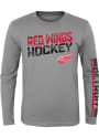 Detroit Red Wings Youth Break Lines T-Shirt - Grey