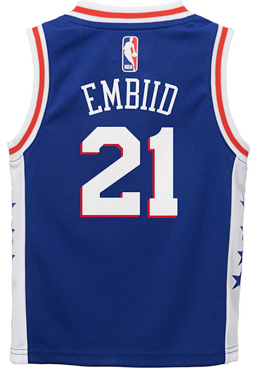 Joel Embiid  Outer Stuff Philadelphia 76ers Boys Blue Road Basketball Jersey
