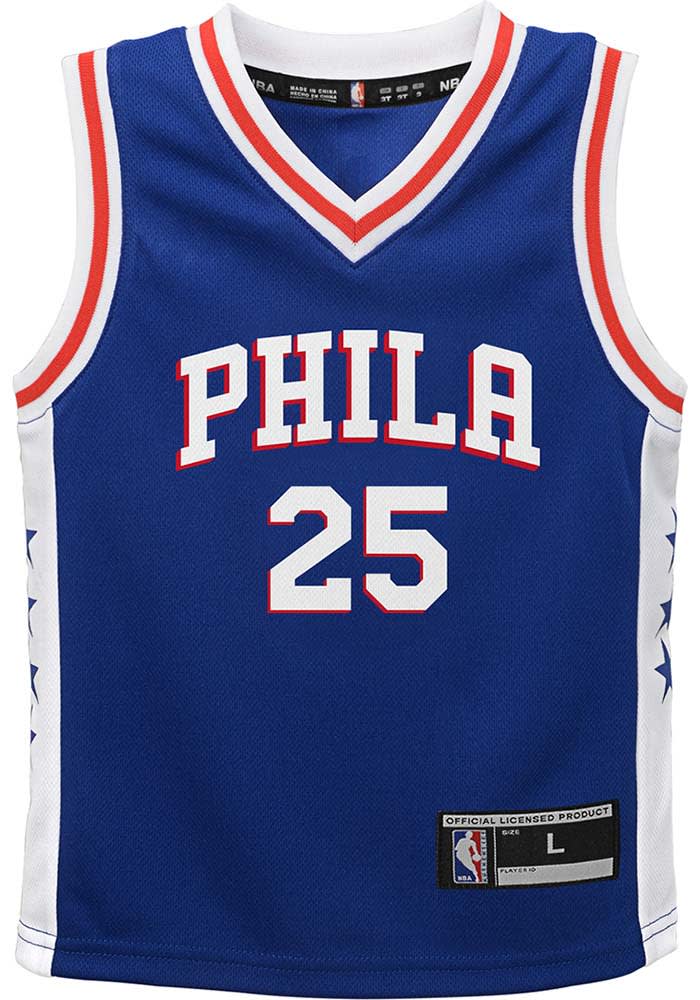 Ben Simmons # Philadelphia 76ers Boys ROYAL Road Jersey - 13348717