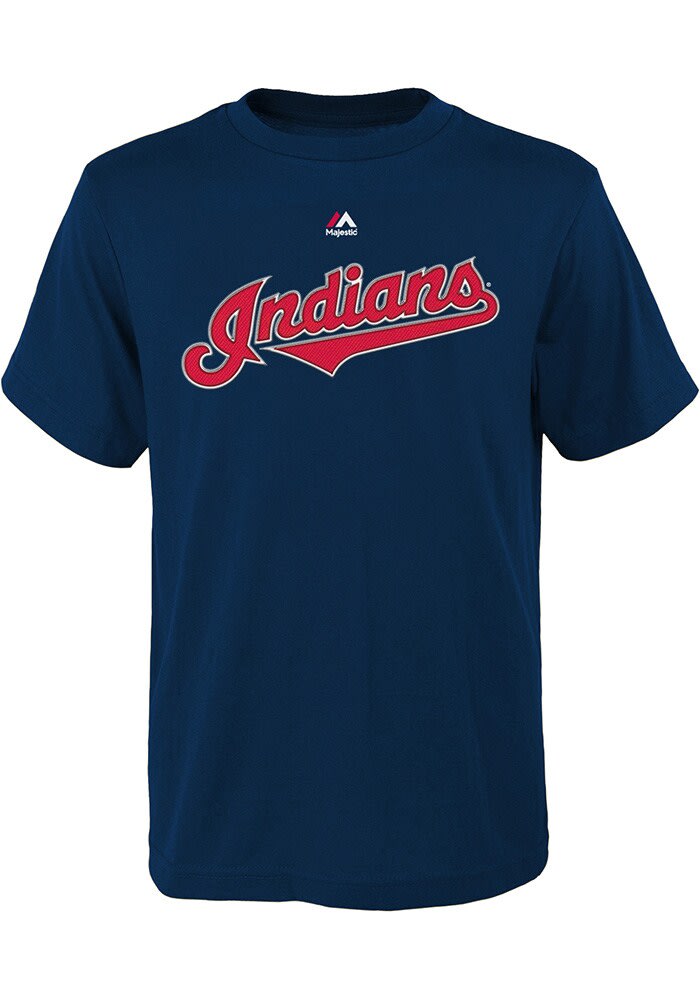 Corey Kluber Cleveland Indians Youth Navy Blue Player Tee