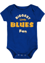 St Louis Blues Baby Biggest Little Fan One Piece - Blue