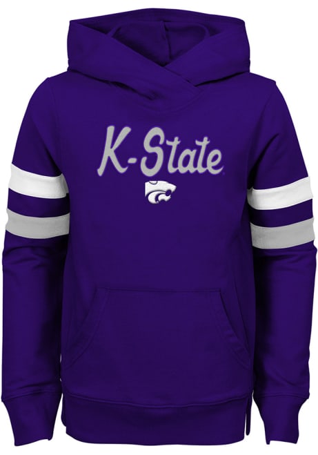 Girls Purple K-State Wildcats Claim to Fame Long Sleeve Hooded Sweatshirt