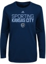Sporting Kansas City Boys Locker Stacked T-Shirt - Navy Blue