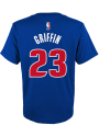 Blake Griffin Detroit Pistons Youth Flat Replica T-Shirt - Blue