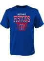 Detroit Pistons Youth Tech Net T-Shirt - Blue