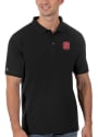 NC State Wolfpack Antigua Legacy Pique Polo Shirt - Black