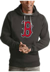 Main image for Antigua Boston Red Sox Mens Charcoal Victory Long Sleeve Hoodie