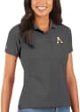 Appalachian State Mountaineers Womens Antigua Legacy Pique Polo Shirt - Grey