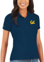 Cal Golden Bears Womens Antigua Legacy Pique Polo Shirt - Navy Blue