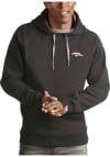 Main image for Antigua Denver Broncos Mens Charcoal Victory Long Sleeve Hoodie