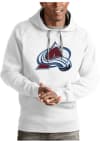 Main image for Antigua Colorado Avalanche Mens White Victory Long Sleeve Hoodie