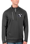 Main image for Antigua BYU Cougars Mens Grey Generation Long Sleeve 1/4 Zip Pullover