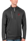 Main image for Antigua Central Michigan Chippewas Mens Grey Generation Long Sleeve Qtr Zip Pullover