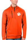 Main image for Antigua Clemson Tigers Mens Orange Generation Long Sleeve 1/4 Zip Pullover