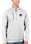 Main image for Mens K-State Wildcats White Antigua Generation Qtr Zip Pullover
