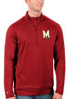 Main image for Mens Maryland Terrapins Red Antigua Generation Qtr Zip Pullover