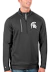 Main image for Mens Michigan State Spartans Grey Antigua Generation Qtr Zip Pullover
