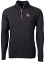 UCF Knights Cutter and Buck Adapt Eco Knit Recycled 1/4 Zip Pullover - Black